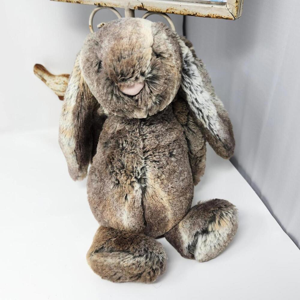 Jellycat Brown Bunny Plush Stuffed Animal Floppy Ears Rabbit 12 Inch